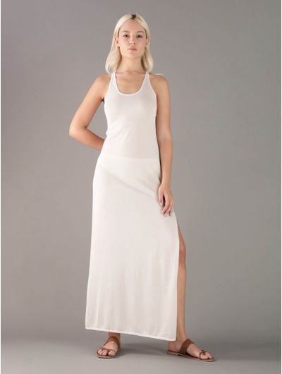 Salida-de-Baño-Calvin-Klein-Liso-Mujer-Beige