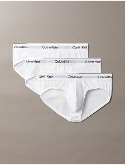 Slips-Calvin-Klein-Icon-Cotton-Stretch-Pack-de-3-Hombre-Blanco