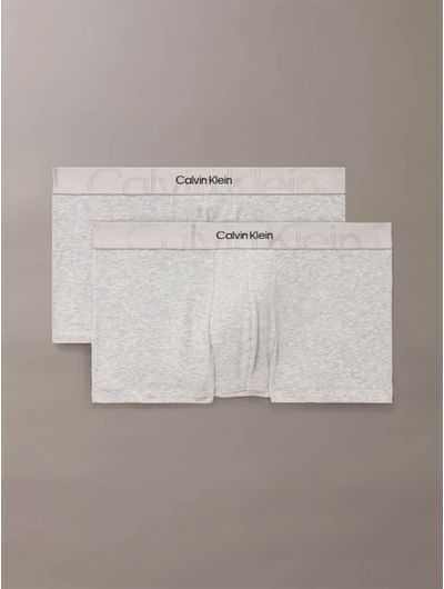 Trunks-Calvin-Klein-Embossed-Icon-Pack-de-2-Hombre-Gris