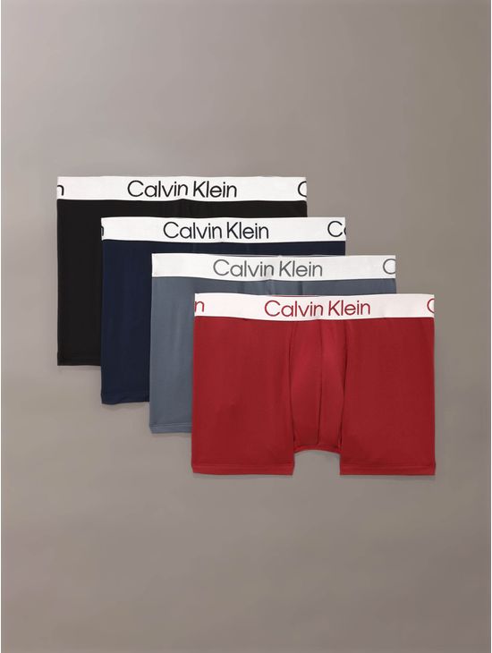 Trunks-Calvin-Klein-Microfiber-Stretch-Chromatic-Pack-de-4-Hombre-Multicolor