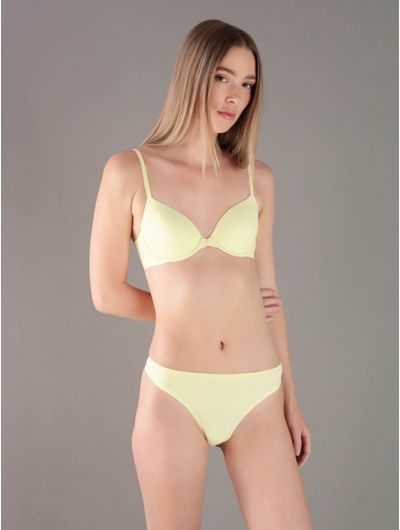 Tanga-Calvin-Klein-Logo-Mujer-Amarillo
