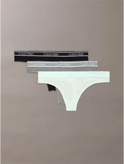 Tangas-Calvin-Klein-Viscose-Cotton-Blend-Pack-de-3-Mujer-Multicolor