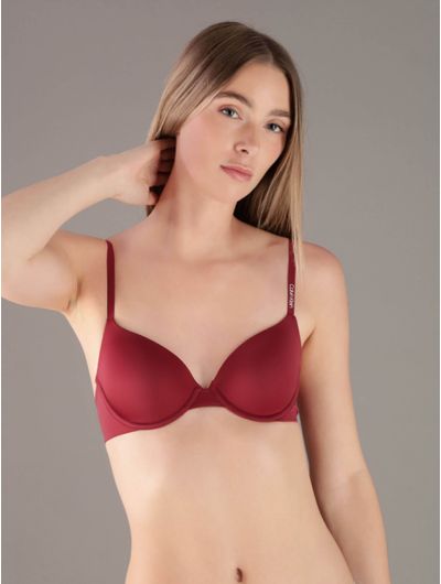 Brasier-Calvin-Klein-Lightly-Lined-Demi-Mujer-Rojo