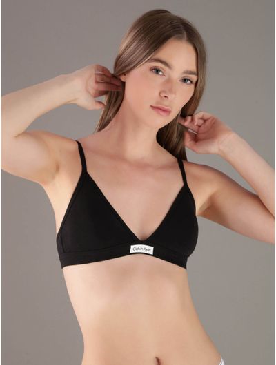 Brasier-Calvin-Klein-Lightly-Lined-Triangle-Mujer-Negro