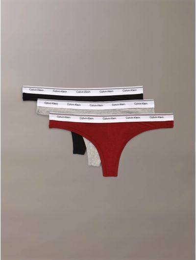 Tangas-Calvin-Klein-Cotton-Modal-Balance-Pack-de-3-Mujer-Multicolor