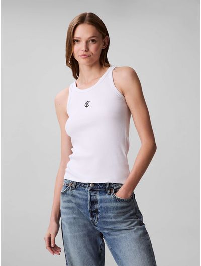 Tank-Top-Calvin-Klein-Diseño-Mujer-Blanco