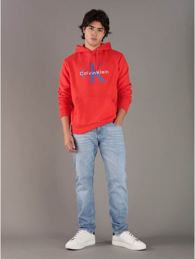 Sudadera-Calvin-Klein-con-Monologo-Hombre-Naranja