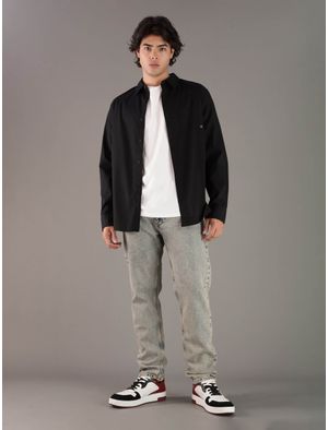 Camisa-Calvin-Klein-Monograma-Hombre-Negro
