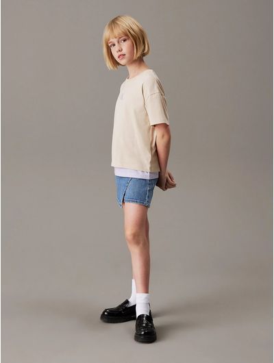 Falda-Calvin-Klein-Short-Denim-Niña-Azul