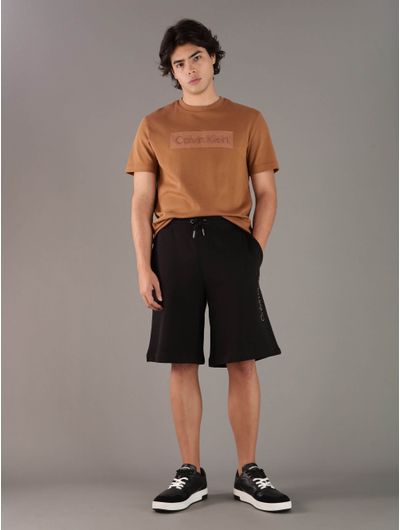 Bermuda-Calvin-Klein-Logo-Hombre-Negro