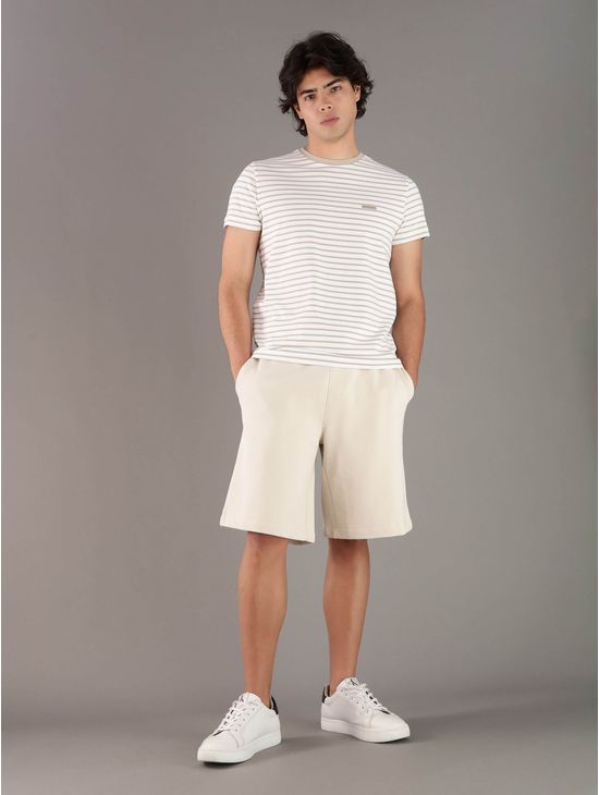 Bermuda-Calvin-Klein-Logo-Hombre-Beige