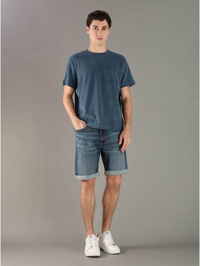 Playera-Calvin-Klein-Afelpada-Hombre-Azul