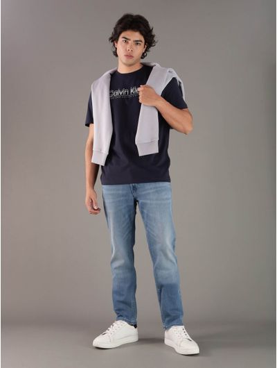 Playera-Calvin-Klein-con-Logo-Estampado-Hombre-Azul