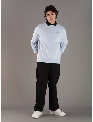 Sudadera-Calvin-Klein-Logo-Hombre-Azul