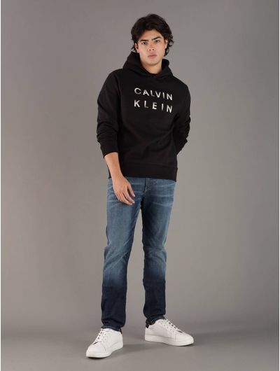Sudadera-Calvin-Klein-Diseño-Hombre-Negro