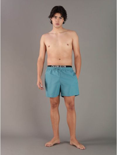 Traje-de-Baño-Calvin-Klein-Logo-Hombre-Azul