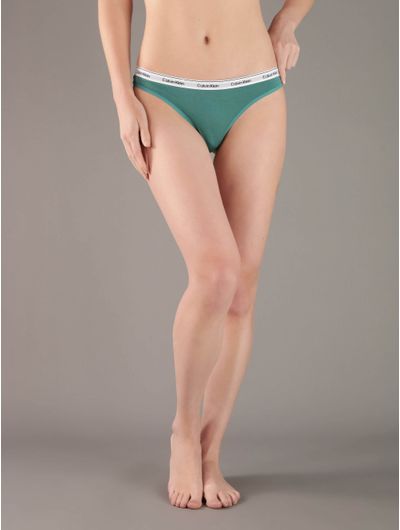 Tanga-Calvin-Klein-Icon-Logo-Mujer-Verde