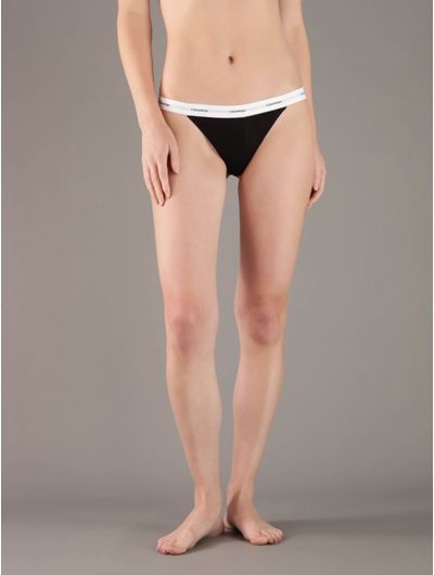 Tanga-Calvin-Klein-Cotton-Stretch-Rib-Mujer-Negro