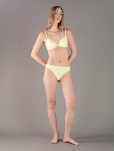Tanga-Calvin-Klein-Logo-Mujer-Amarillo