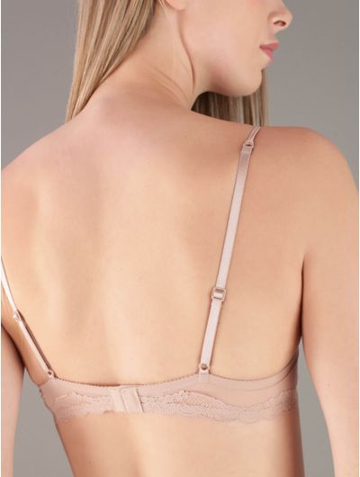 Brasier-Calvin-Klein-Soft-Sheer-Lace-Unlined-Plung-Mujer-Cafe