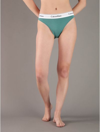 Tanga-Calvin-Klein-High-Leg-Mujer-Verde