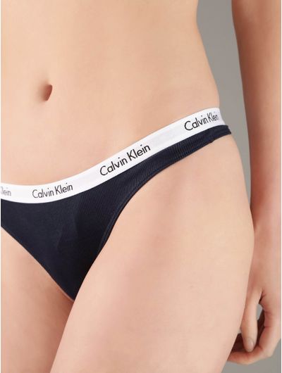 Tangas-Calvin-Klein-Carousel-Cotton-Stretch-Rib-Pack-de-3--Mujer-Multicolor