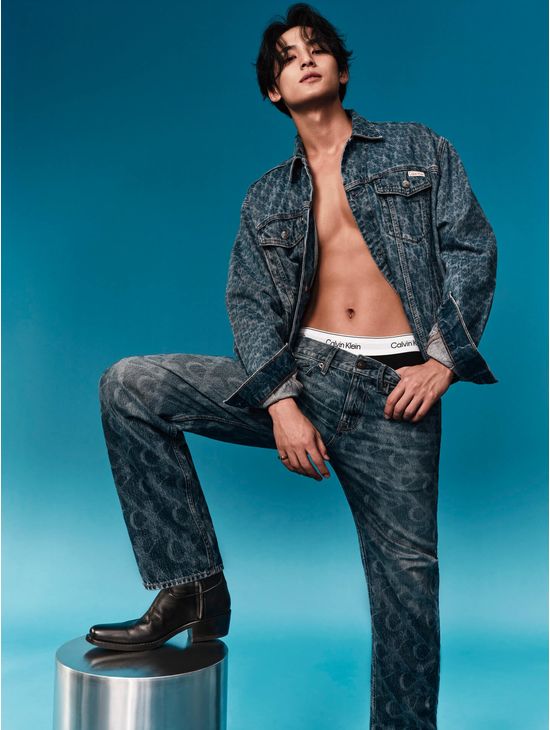 Jeans-Calvin-Klein-Signature-90s-Straight-Hombre-Azul