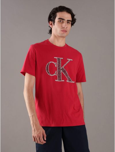 Playera-Calvin-Klein-Monograma-Hombre-Rojo