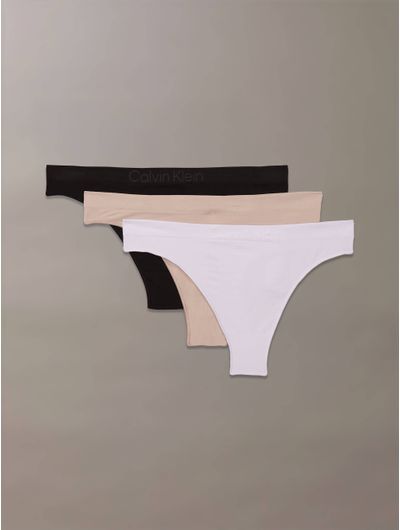 Tangas-Calvin-Klein-Bonded-Flex-Seamless-Paquete-de-3-Mujer-Multicolor
