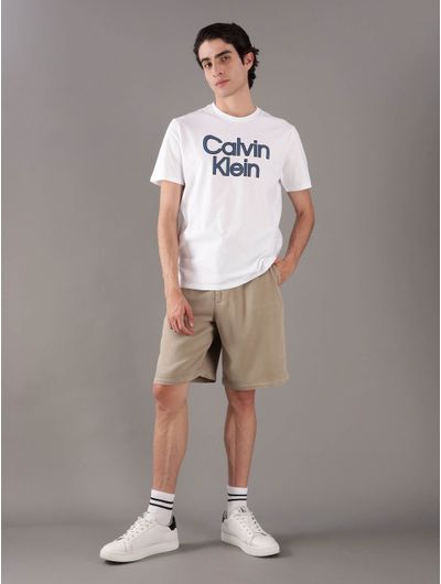 Bermuda-Calvin-Klein-Logo-Hombre-Cafe
