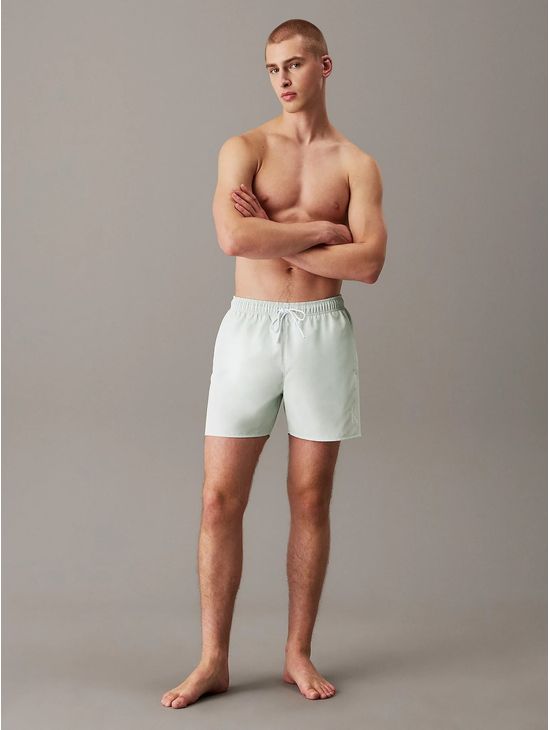 Traje-de-Baño-Calvin-Klein-Monograma-Hombre-Verde-Claro
