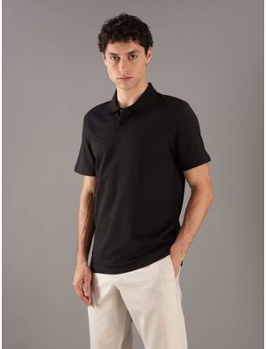 Polo-Calvin-Klein-con-Texturizado-Hombre-Negro