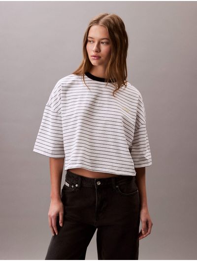 Playera-Calvin-Klein-Boxy-Logo-Contraste-Mujer-Blanco