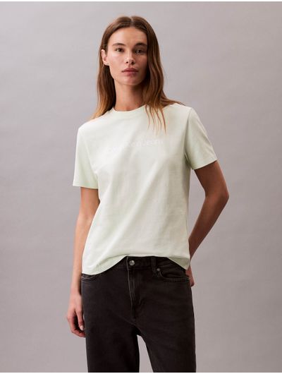 Playera-Calvin-Klein-Logo-Mujer-Verde