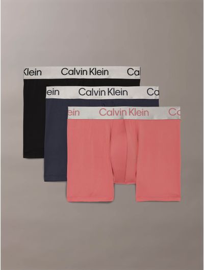Boxers-Calvin-Klein-Briushed-Microfiber-Stretch-Paquete-de-3-Hombre-Multicolor