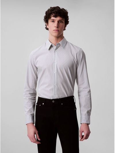 Camisa-Calvin-Klein-Supima-Slim-Hombre-Gris