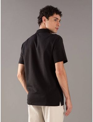 Polo-Calvin-Klein-con-Texturizado-Hombre-Negro