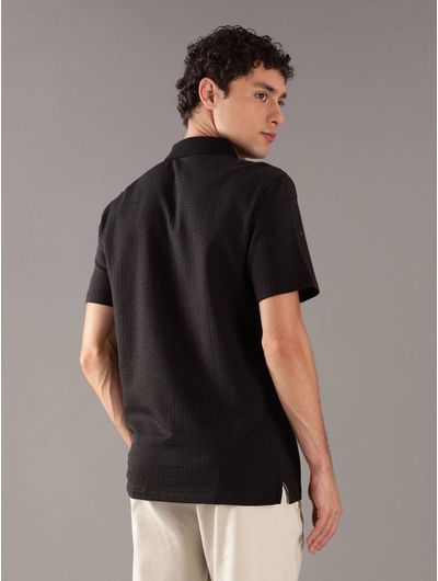 Polo-Calvin-Klein-con-Texturizado-Hombre-Negro