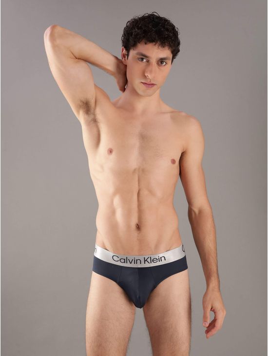Briefs-Calvin-Klein-Briushed-Microfiber-Stretch-Paquete-de-3-Hombre-Multicolor