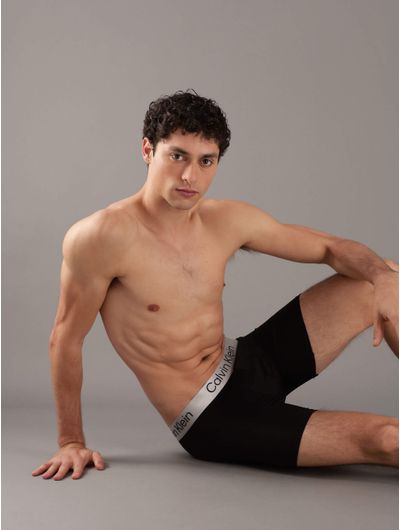 Boxers-Calvin-Klein-Briushed-Microfiber-Stretch-Paquete-de-3-Hombre-Negro