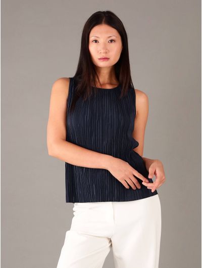 Blusa-Calvin-Klein-con-Acabado-Plisado-Mujer-Azul