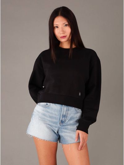 Sudadera-Calvin-Klein-Jeans-con-Monologo-Parche-Mujer-Negro