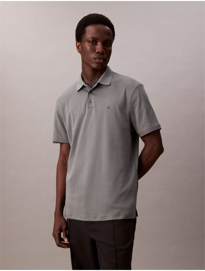 Polo-Calvin-Klein-Monograma-Hombre-Gris