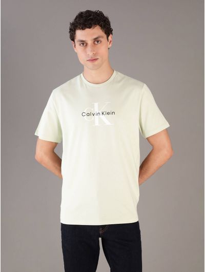 Playera-Calvin-Klein-Jeans-con-Monologo-Estampado-Hombre-Verde