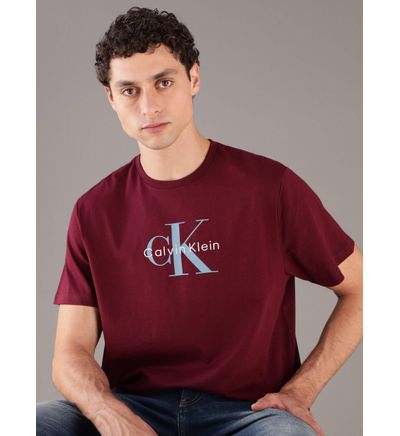 Playera Calvin Klein Jeans con Monologo Estampado Hombre Rojo