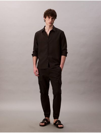 Pantalon-Calvin-Klein-Cargo-Skinny-Fit-Hombre-Negro