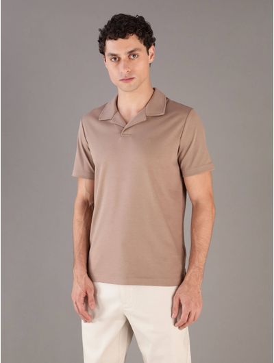 Polo-Calvin-Klein-Monograma-Bordado-Hombre-Cafe