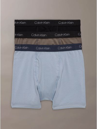 Boxers-Calvin-Klein-Logo-Distintivo-Pack-de-3-Niño-Multicolor