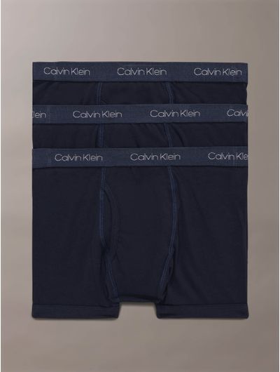 Boxers-Calvin-Klein-Logo-Distintivo-Pack-de-3-Niño-Azul