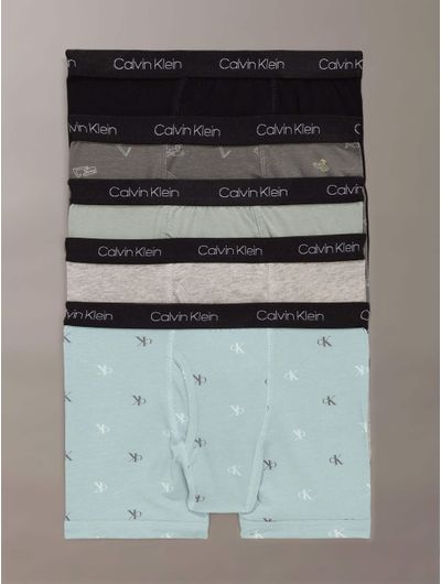 Boxers-Calvin-Klein-Cotton-Stretch-Pack-de-5-Niño-Multicolor